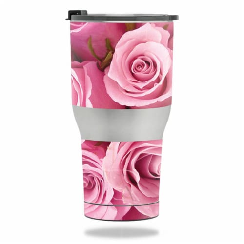 MightySkins RTTUM3017 Pink Roses Skin For RTIC Tumbler 30 Oz 2017