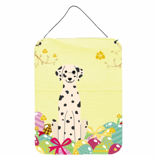 Carolines Treasures BB6097DS1216 Easter Eggs Dalmatian Wall Or Door