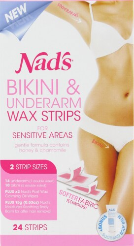 Nad S Bikini Underarm Wax Strips For Sensitive Areas 24 Count Kroger