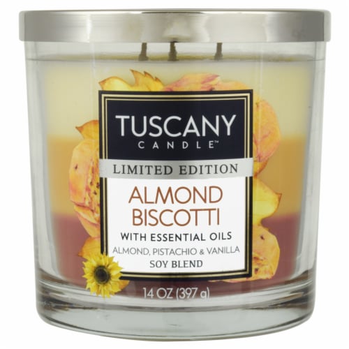 Tuscany Candle Almond Biscotti Limited Edition Scented Triple Pour Jar