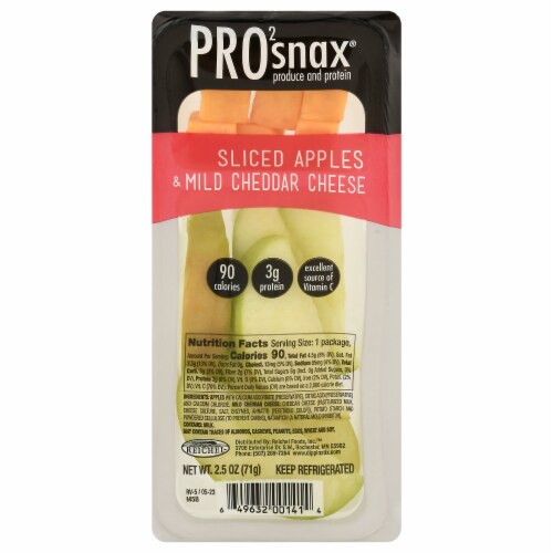 Pro Snax Sliced Apples Mild Cheddar Cheese Snack Oz Kroger