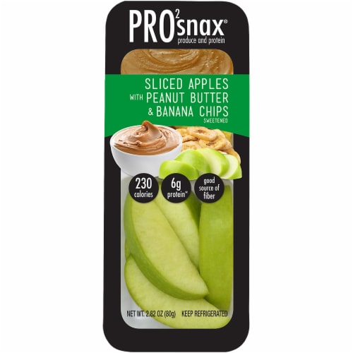 Pro Snax Sliced Apples Peanut Butter Banana Chips Oz Food Less