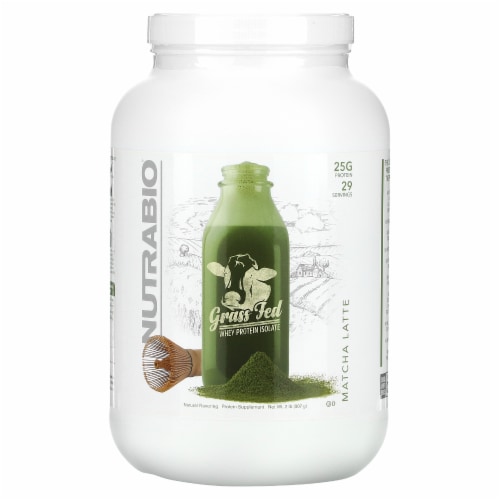 Nutrabio Grass Fed Whey Protein Isolate Matcha Latte Lb G