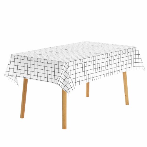 Uxcell Waterproof Rectangle Checkered Tablecloth Plastic Cover Pack