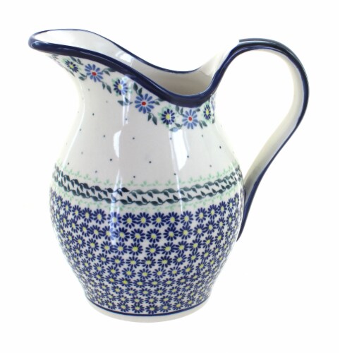 Blue Rose Polish Pottery Petite Bouquet Pitcher 1 Fred Meyer