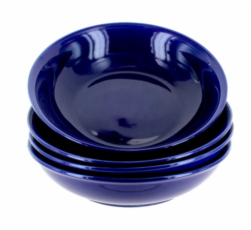 Blue Rose Polish Pottery Cobalt 4 Piece Large Salad Bowl Set 1 Kroger