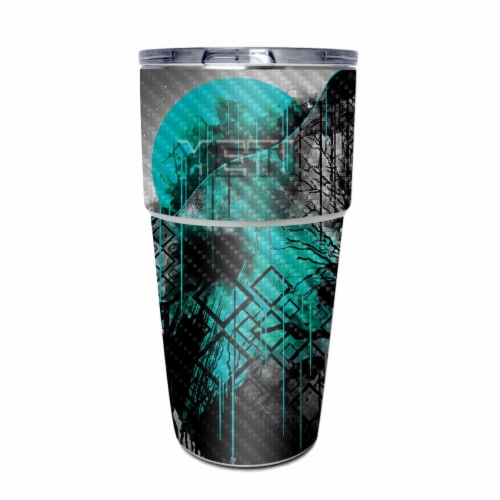 MightySkins CF YEPINT16SI Under The Moon Carbon Fiber Skin For Yeti