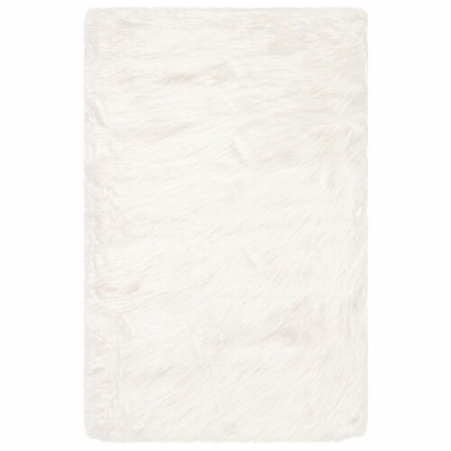 Safavieh Faux Sheep Skin Collection Fss A Ivory Rug X X