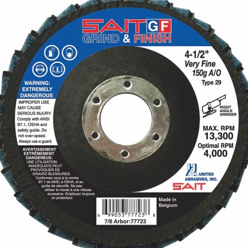 United Abrasives Sait Flap Disc Grit Aluminum Oxide Kroger