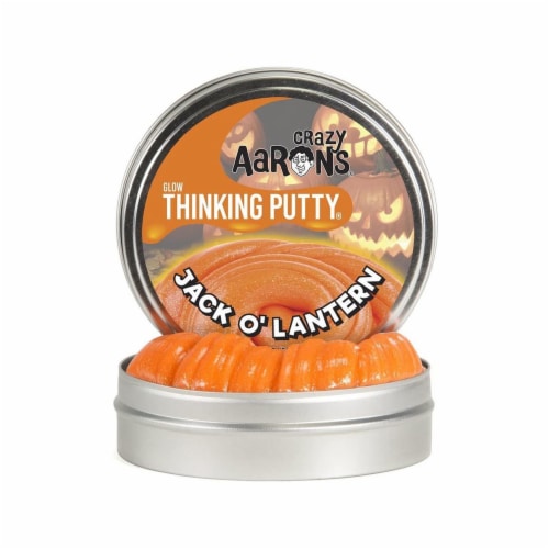 Crazy Aaron S Glow Thinking Jack O Lantern 4 Inch Putty Tin 1 Unit