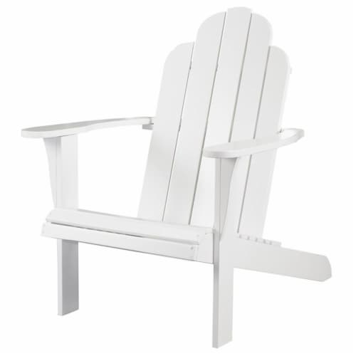 Bowery Hill Traditional Wood Adirondack Chair In White King Soopers