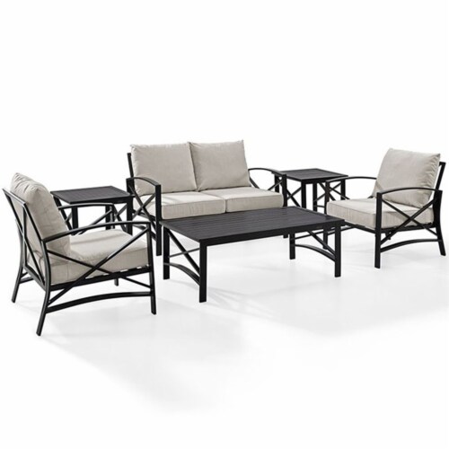 Crosley Ko Bz Ol Piece Kaplan Outdoor Seating Set With Oatmeal