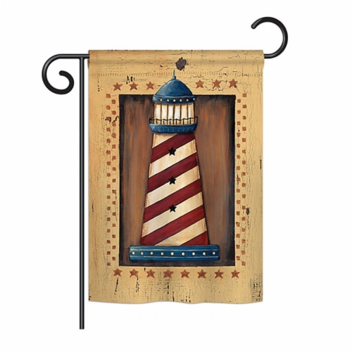 Breeze Decor BD NA G 107056 IP BO DS02 US Patriotic Lighthouse Coastal