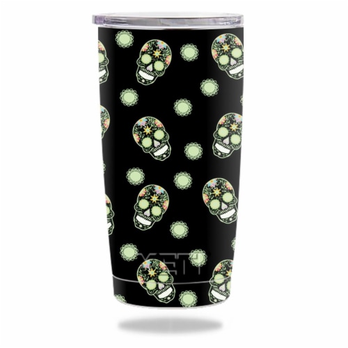 Mightyskins Yeram Nighttime Skulls Skin For Yeti Oz Tumbler