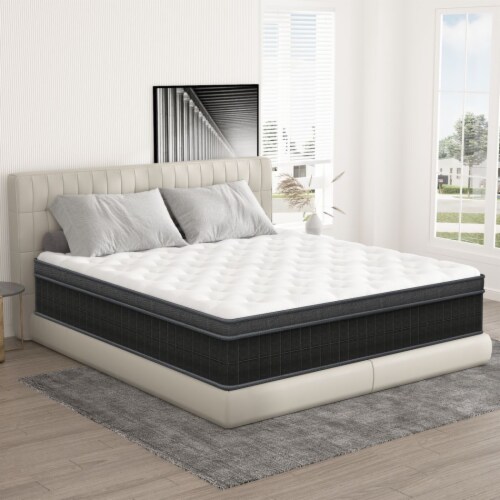 Chevni 10 Inch Queen Size Mattress Hybrid Spring Memory Foam Medium