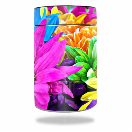 Mightyskins Rtcan Colorful Flowers Skin For Rtic Can Wrap Cover