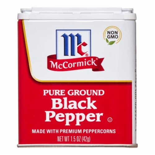 Mccormick Black Pepper Pure Ground Pack Of Packs Kroger