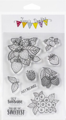 Jane S Doodles Clear Stamps 4 X6 Berries 1 Kroger