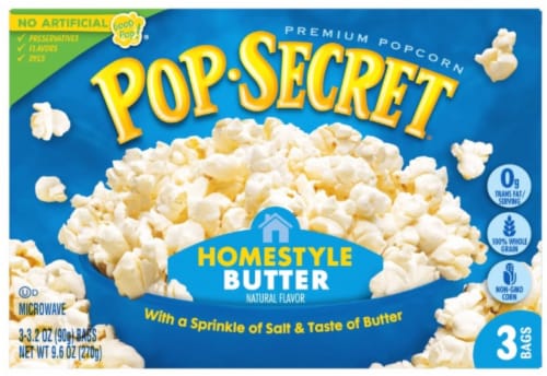 Pop Secret Homestyle Butter Microwave Popcorn Pack Of 48 48 Pack