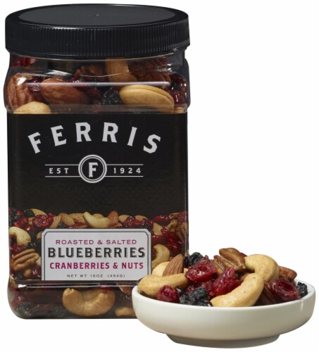 Ferris Roasted Salted Blueberries Cranberries Nuts Pack Of