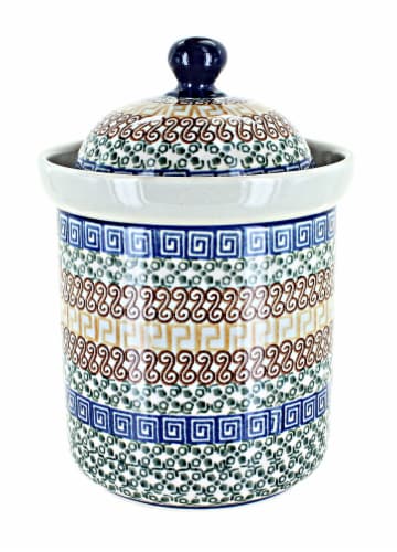 Blue Rose Polish Pottery Athena Medium Canister Kroger