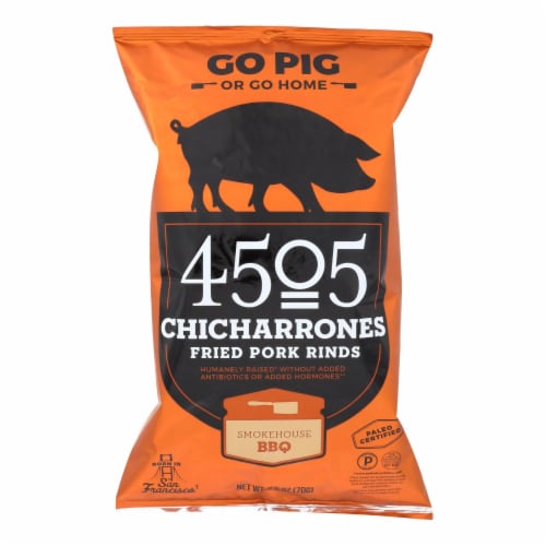 4505 Pork Rinds Chicharrones Smokehouse BBQ 2 5 Oz Case Of 12