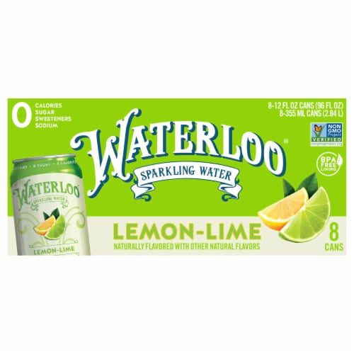 Waterloo Sparkling Water Lemon Lime Pk Fl Oz Frys Food Stores