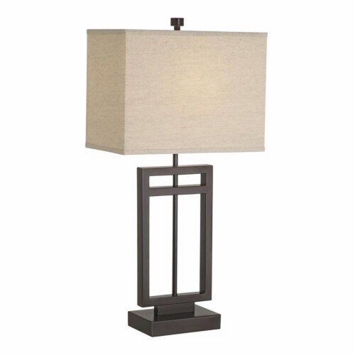 Pacific Coast Lighting Central Loft Rectangle Bars Metal Table Lamp In