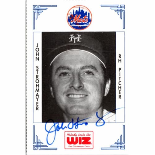 Autograph Warehouse John Strohmayer Signed New York Mets