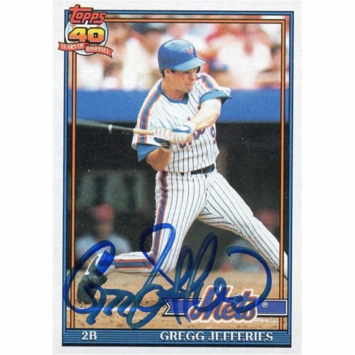 Autograph Warehouse Gregg Jefferies Autographed New York Mets