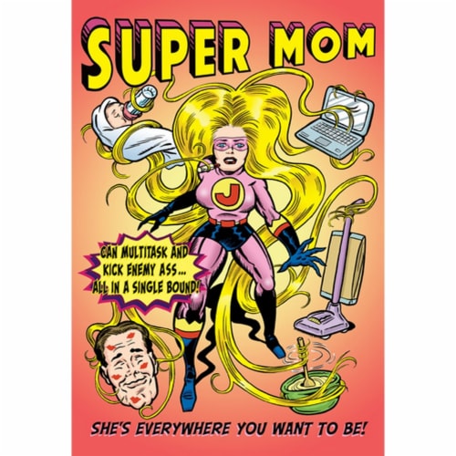 Nobleworks Super Mom Funny Humorous Dan Collins Mother S Day Card