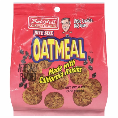 Bud S Best Cookies Bite Size Oatmeal Cookies 6 Oz QFC