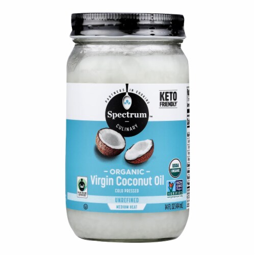 Spectrum Naturals Unrefined Organic Virgin Coconut Oil Case Of 12