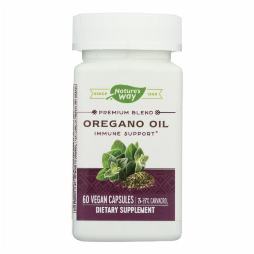 Nature S Way Oregano Oil Standardized 60 Vegetarian Capsules 1