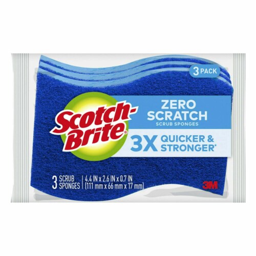 Lafe S Scotch Brite Zero Scratch Non Scratch Scrub Sponges 1 Pack