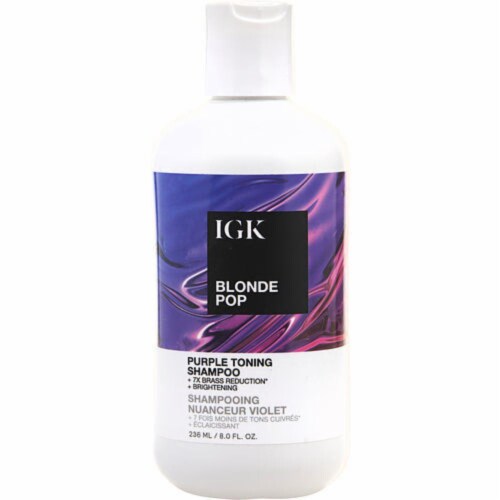 IGK BLONDE POP PURPLE TONING SHAMPOO 1 Pack 8 Oz Frys Food Stores