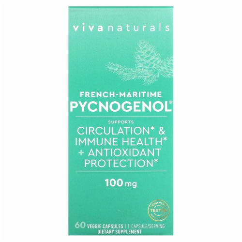 Viva Naturals French Maritime Pycnogenol 100 Mg 60 Veggie Capsules