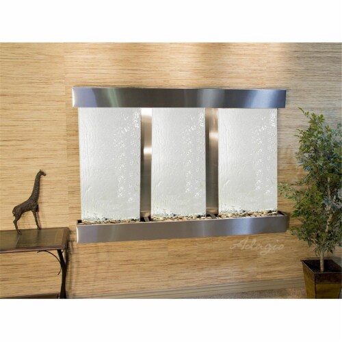 Adagio Ofs Olympus Falls Square Stainless Steel Silver Mirror Wall