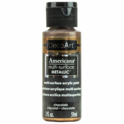 Deco Americana Multi Surface Acrylic 2 Oz Metallic Chocolate 1