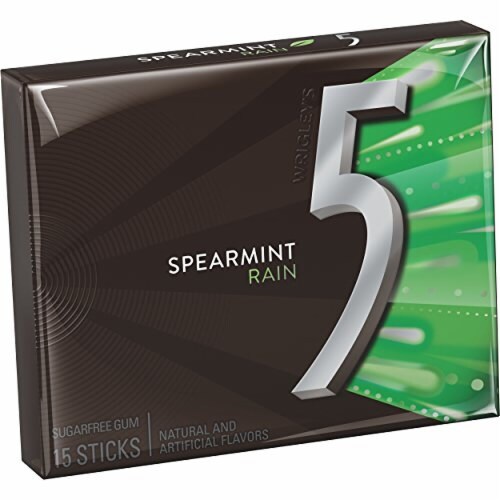 Wrigley S 5 Gum Spearmint Rain Sugarfree Gum Single Pack Pack Of 8 8