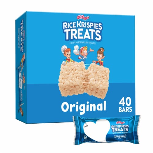 Rice Krispies Treats Original Chewy Crispy Marshmallow Squares Pack Of