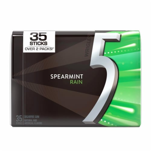 Wrigley S 5 Spearmint Rain Sugarfree Gum Pack Of 36 36 Pack Frys