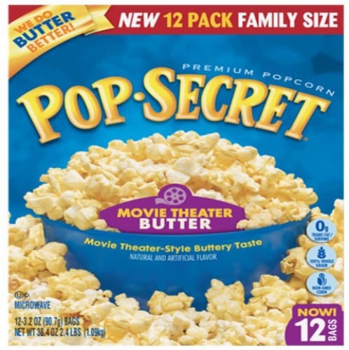 Pop Secret Movie Theater Butter Microwave Popcorn Pack Of