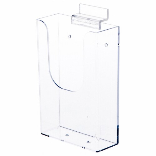 Plymor Clear Acrylic Tri Fold Brochure Holder Slatwall 12 Pack 12