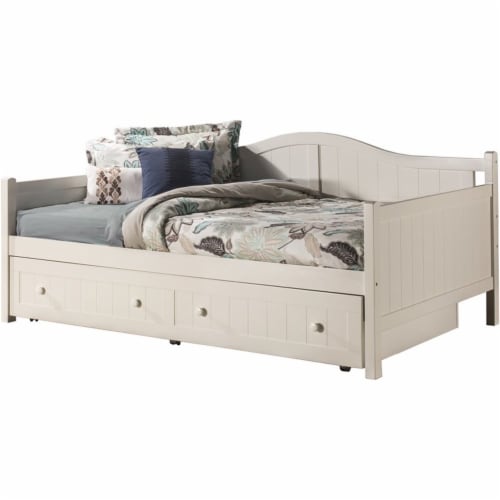 Hillsdale Furniture Staci Wood Full Daybed With Trundle White 1 Fred