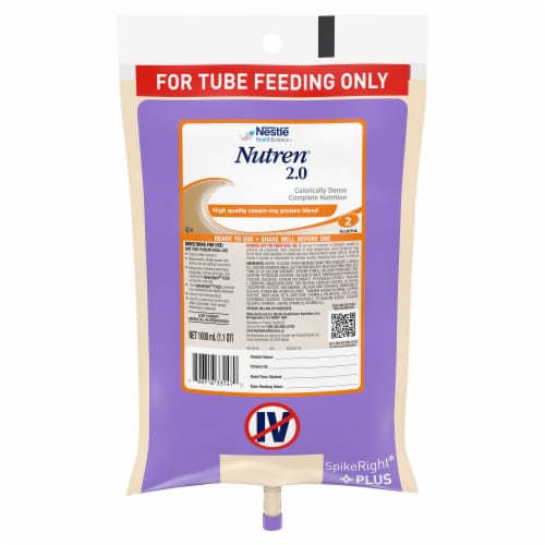 Nestle Nutren 2 0 Tube Feeding Formula Unflavored 1000 ML 6 Ct 6 Ct