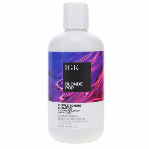 IGK Blonde Pop Purple Toning Shampoo 8 Oz 8 Oz Frys Food Stores