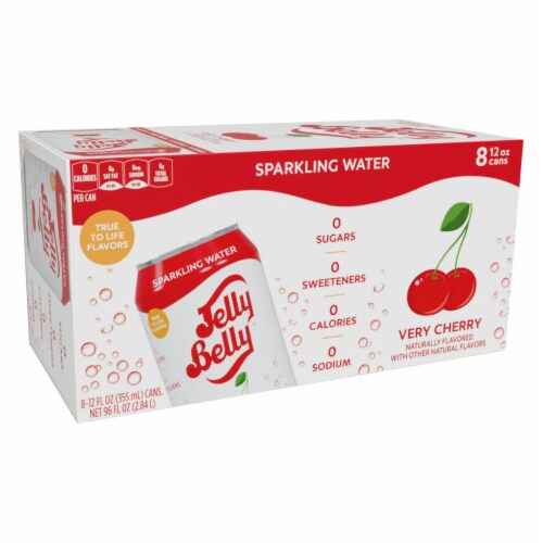 Jelly Belly Very Cherry Flavored Sparkling Water Cans 10 8 Fl Oz Kroger