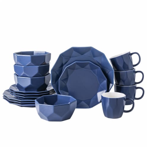 Stone Lain Jamie Porcelain 16 Piece Dinnerware Set Dish Set For 4