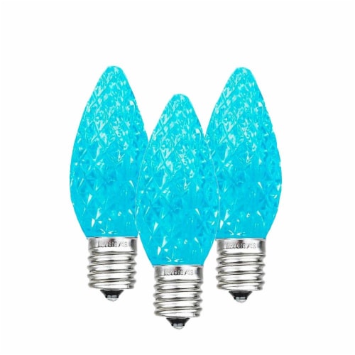 Pack C Led Outdoor Christmas Replacement Bulbs Teal C E Base